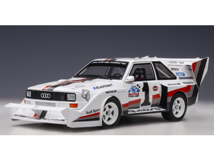 AUDI Quattro S1 pikes peak winner 1987 W.Röhrl blanche – AUTOart 1/18